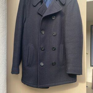 Vintage Pea Coat Melton Wool